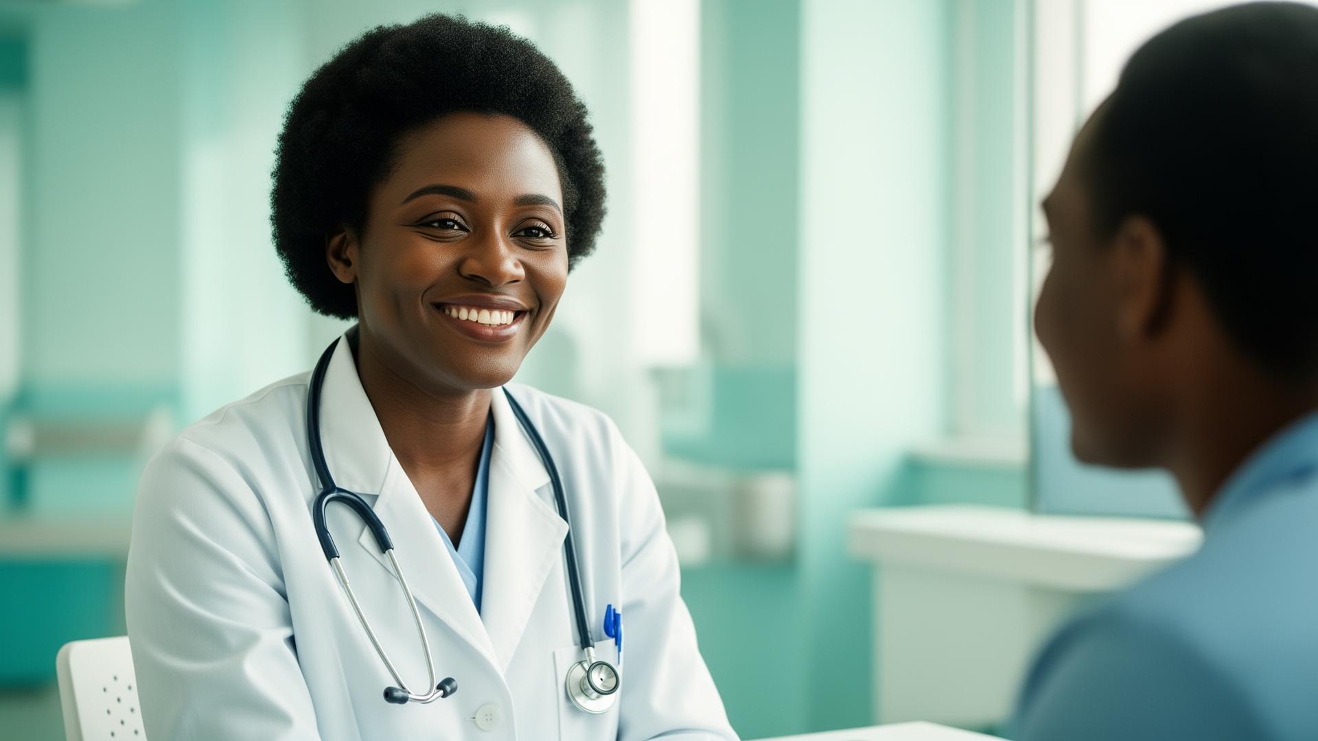 MedCare doctor consulting with a patient